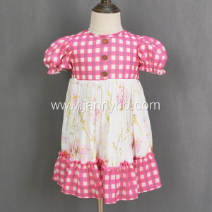 pretty toddler pink floral twirly dress